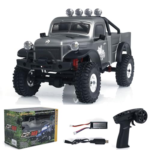 wheelfun 1/18 4X4 4WD RC Rock Crawler Auto CR18 Elektro RTR Geländewagen Fernbedienung Crawler Motor Servo ESC Hobby Modell von wheelfun