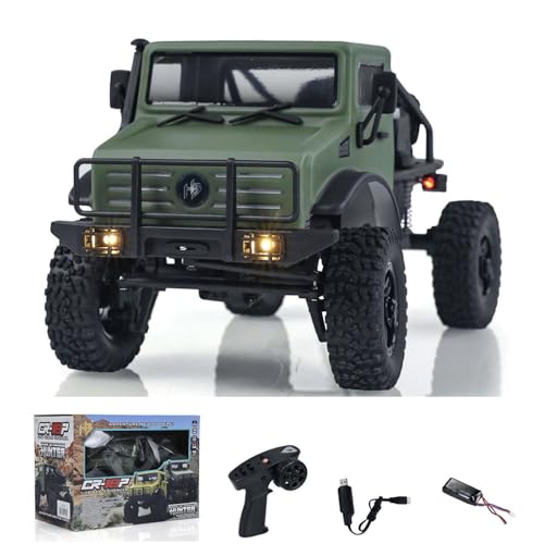 wheelfun 1/18 CR18P RC Rock Crawler Auto 4WD Wireless Control Geländewagen Motor Servo ESC Lichtsystem von wheelfun