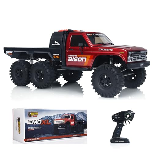 wheelfun 1/8 6X6 CorssRC EMOXL RC Crawler Auto 6WD Funksteuerung Geländewagen Fahrzeuge für Erwachsene Hobby von wheelfun