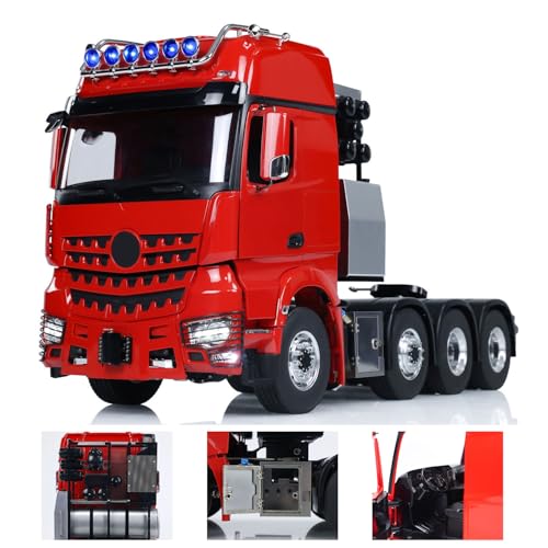 wheelfun 1:14 Metall RC Traktor Truck für 3363 1851 Funkfernsteuerung Autos Funksteuerung Auto Licht Sound System Motor Servo ESC Hobby Grade Modell von wheelfun