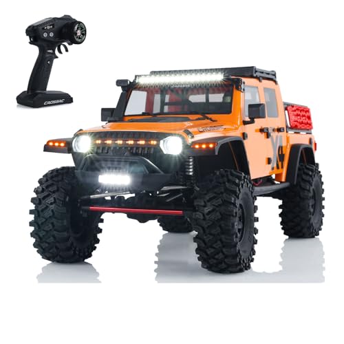 wheelfun 1:8 Skala CROSSRC Emo X4 RC 4x4 Geländeklettern LKW Leopard Lichter 2-Geschwindigkeit von wheelfun