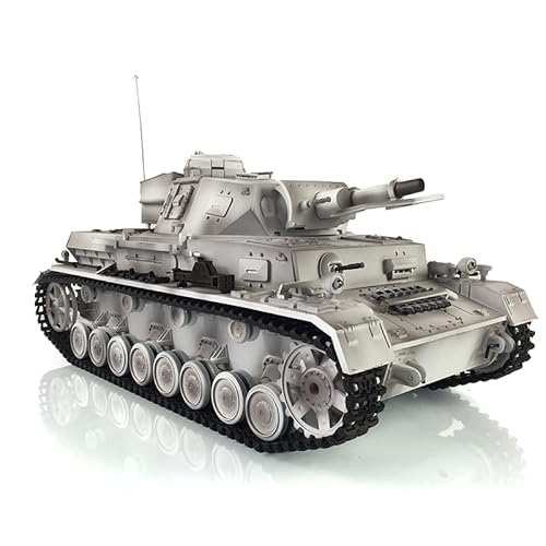 wheelfun 2.4G Henglong 1/16 Snow 7.0 Upgraded Panzer Iv F RTR RC Panzer 3858 Metallschienen für Hobby von wheelfun