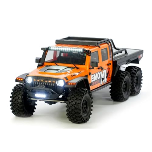 wheelfun 2025 Typ 1/8 6X6 2-Gang-Metallgetriebe CorssRC Emo XL2 Remote Contrl Rock Crawler RC Auto Elektrisches Geländefahrzeug Modell Licht Hobby Grade Modell von wheelfun