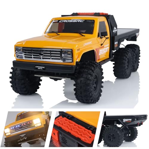 wheelfun 2025 Typ 6WD CROSSRC Emo XL 1/8 RC Crawler Auto Elektro Geländewagen Modell Leichtmetall 2-Gang-Getriebe Nylon Shell Achse Hobby Grade Modell von wheelfun