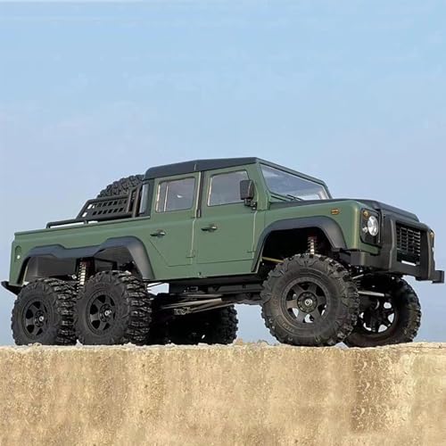 wheelfun 6×6 RC Rock Crawler Licht Geräusche 1/10 Off-Road Pick-up Hydraulische Federung von wheelfun