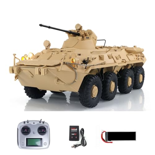 wheelfun CROSSRC 1/12 8X8 RC gepanzertes Transportfahrzeug BT8 RTR Funksteuerung Militärauto Zwei-Gang-Getriebe Licht Soundsystem Hobby Grade Modell von wheelfun