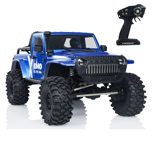 wheelfun CROSSRC 1/8 4X4 Emo X RC Crawler Auto 2025 Typ Fernbedienung Geländewagen Modelle Gebürsteter Motor Esc Licht 6Ch Radio Hobby Grade Modell von wheelfun