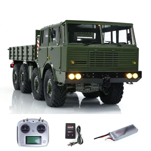 wheelfun CROSSRC DC8 8X8 1/12 Elektro RC RTR Off-Road Militär Truck Crawler Autoradio System Licht Sound System Raucheinheit Hobby Grade Modell von wheelfun