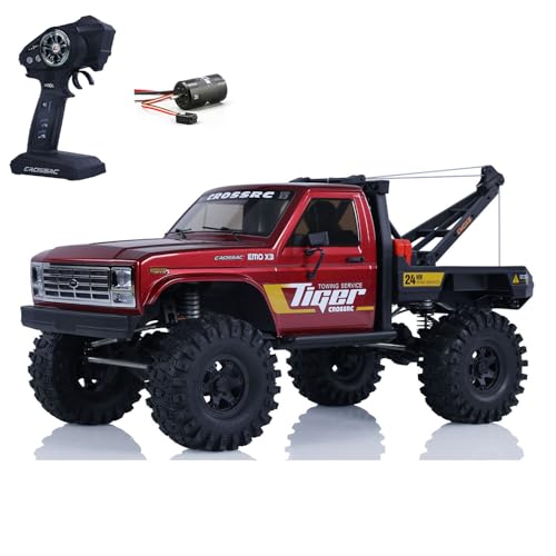 wheelfun CROSSRC Emo X3 1/8 4X4 RC Rescue Abschleppauto Fernbedienung Rock Crawler Auto Modell Bürstenloser Motor Esc Radio Differentialsperre Hobby Grade Modell von wheelfun