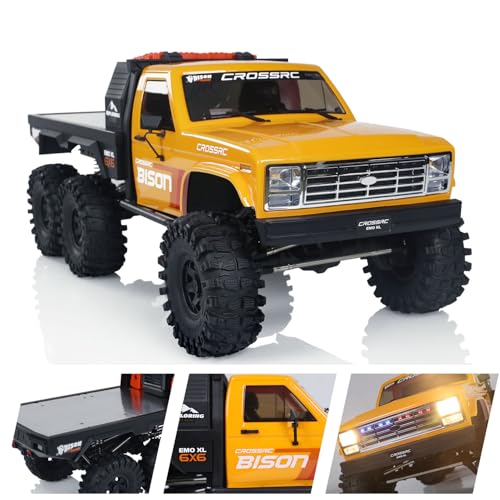 wheelfun CROSSRC Emo X3 1/8 4X4 RC Rettungsabschleppauto ARTR Fernbedienung Rock Crawler Auto Differentialsperre Achse Modell Kein Motor Esc Hobby Grade Modell von wheelfun