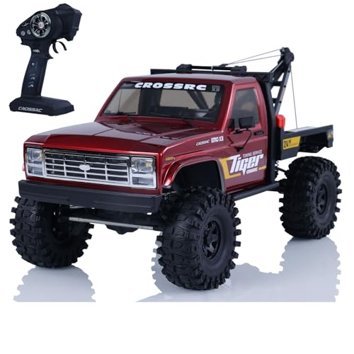 wheelfun CROSSRC Emo X3 4WD 1/8 4X4 RC Rescue Abschleppauto Fernbedienung Crawler Auto Modell Gebürsteter Motor Esc X10 Funkdifferentialsperre Hobby Grade Modell von wheelfun