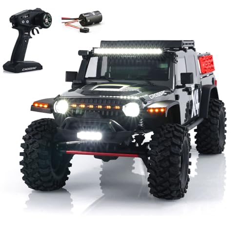 wheelfun CROSSRC Emo X4 1/8 4X4 RC Geländefahrzeug Funksteuerung Rock Crawler Auto Differentialsperre 2-Gang 8Ight-Foc bürstenloser Motor Esc Hobby Grade Modell von wheelfun