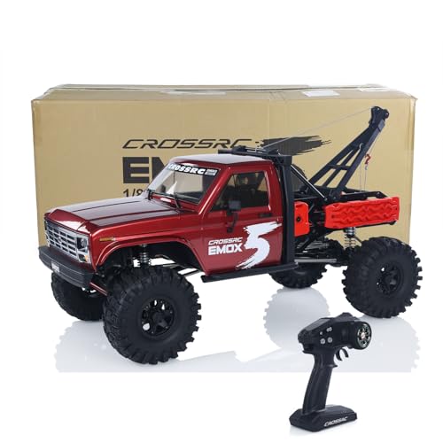 wheelfun CROSSRC Emo X5 1/8 RC Rock Crawler AWD Ferngesteuertes Geländewagen Langlauffahrzeug Fusion 8Ight Foc Brushless Motor Esc Hobby Grade Modell von wheelfun