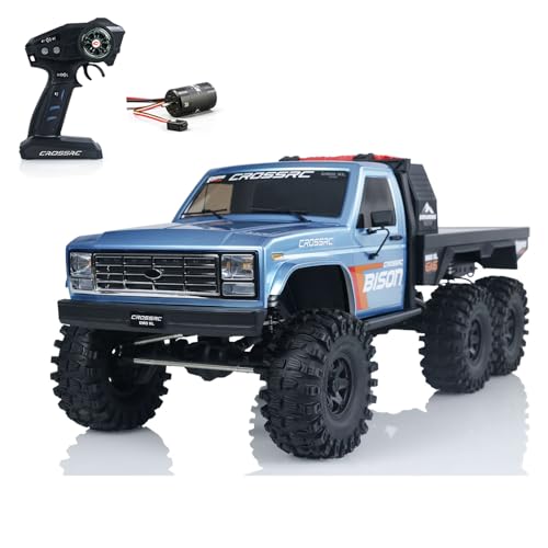 wheelfun CROSSRC Emo XL 2025 Typ 1/8 RC Crawler Auto Modell 6WD ferngesteuerte Geländefahrzeuge 1800Kv bürstenloser Motor Esc Licht Sound Hobby Grade Modell von wheelfun