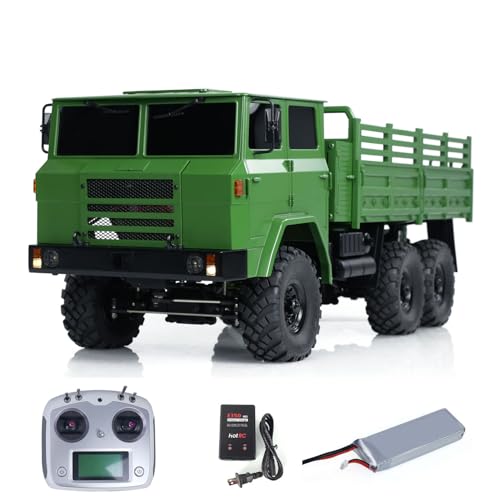 wheelfun CROSSRC XC6 RTR RC Military Truck Crawler 6WD Sounds Smoke Unit Hobby Grade Modell für Erwachsene von wheelfun