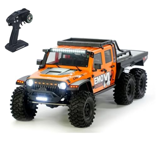 wheelfun CorssRC 1/8 6X6 RC Crawler Auto Spielzeug Emo Xl2 2 Speed Fernbedienung Off Road Fahrzeuge Differentialschloss Achse Gebürsteter Motor Esc Hobby Grade Modell von wheelfun