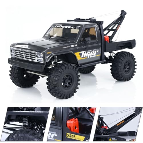 wheelfun CorssRC Emo X3 1/8 4X4 Ferngesteuertes Rettungsabschleppauto ARTR RC Rock Crawler Auto Differentialsperre Achse Modell Kein Motor Esc Hobby Grade Modell von wheelfun