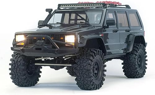 wheelfun CrossRC 4WD 1/8 RC Off-Road Klettern LKW 4X4 EMOX2 Funksteuerung Rock Crawler Auto 2Speed Getriebe Motor ESC Servo Fernbedienung von wheelfun