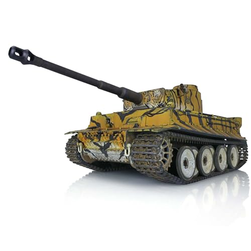 wheelfun German Tiger I RC Panzer 1/16 7.0 FPV 3818 Kollektion Funkpanzer Modelle für Erwachsene Hobby von wheelfun