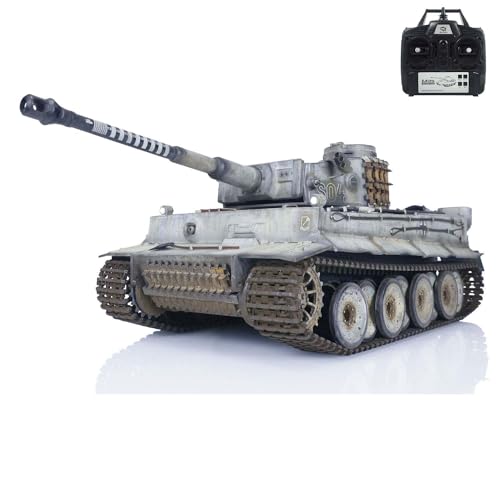 wheelfun German Tiger I RC Panzer 1/16 Heng Long Upgrade 7.0 FPV 3818 Manuelle Spritztanks für Hobby BB Shooting Airsoft Tank That Shoot von wheelfun