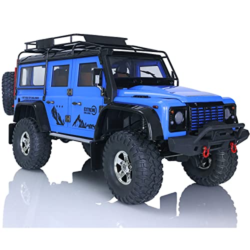 wheelfun HG 1/10 RC Crawler Car 4X4 Offroad Kletterfahrzeug P411 9KG Servo ESC 540 Gebürsteter Motor 2-Gang-Getriebe von wheelfun