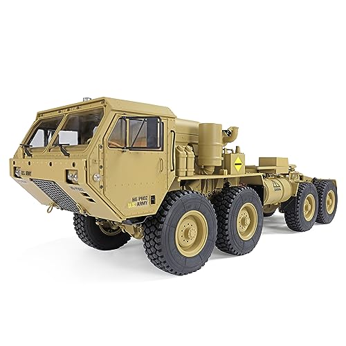 wheelfun HG 1/12 8X8 RC US Militär Truck P802 4 Achsen RC Army Car Modelle 320A ESC 550 Motor 17CH Radio von wheelfun