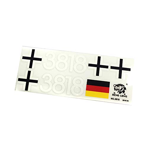 wheelfun RC Panzer Dekoration Decal Paste Aufkleber für 1/16 Deutscher Tiger I RC Panzer 3818 RC Panzer Ersatzteil von wheelfun