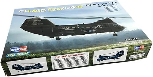 wheelfun Hobby Boss 87213 1/72 Flugzeug American Ch-46D Seaknight Hubschrauber Flugzeugmodell von wheelfun