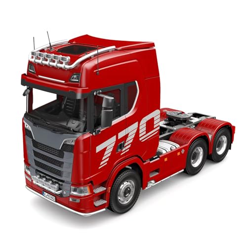 wheelfun Kabolite 1/14 RC Traktor LKW Scania 770S 6X6 RTR Modell LKW Batterie Radio Auto Licht & Sound System Motor Servo ESC Baufahrzeug von wheelfun