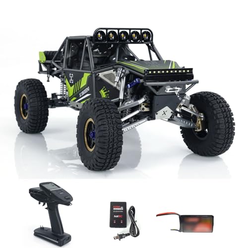 wheelfun Kapodaster 1/8 RC U4 Crawler Truck 2 Geschwindigkeiten Raucheinheit Motor Servo ESC Licht Sound System Fernbedienung Rennwagen CD1582X von wheelfun