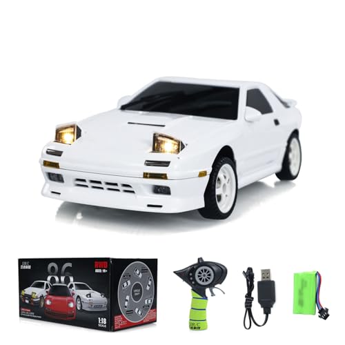 wheelfun LDRC 1/18 RX7 RC Rennfahrzeug RWD Kreisel Drahtlose Steuerung Drift Fahrzeuge LD1802 für Erwachsene von wheelfun