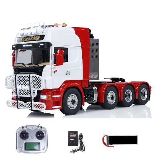 wheelfun LESU 1/14 8X8 RC Traktor LKW Metall RTR Ferngesteuertes Auto 2-Gang Getriebemotor Servo ESC Licht Sound System von wheelfun