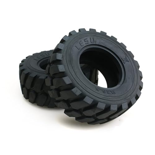 wheelfun LESU Gummireifen, 110 mm Durchmesser, 45 mm Höhe, für 1/15 RC Loader DIY Auto Modell Hobby von wheelfun