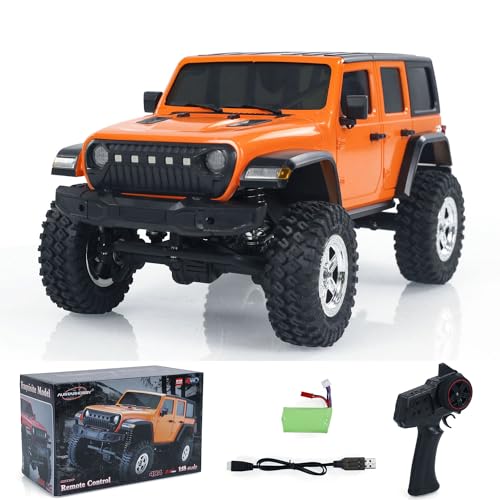 wheelfun RC Crawler 4WD RTR 1/18 Off-Road Truck Lichter Fernsteuerungsauto Geschenk von wheelfun