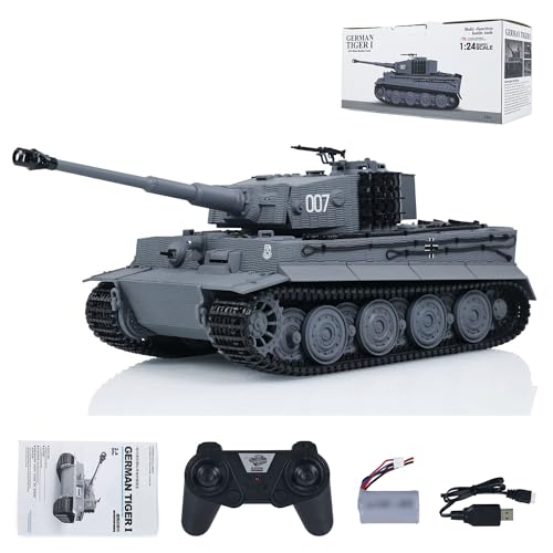 wheelfun RC Kampfpanzer 1/24 Taigen Tiger I Ferngesteuerte Infrarotkampf Militärpanzer RC Hobby Modelle von wheelfun