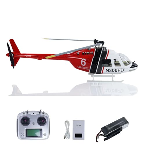 wheelfun RC Maßstab Helikopter FLYWING 206 V3 RTF Smart Drohne Bürstenloser Motor GPS von wheelfun