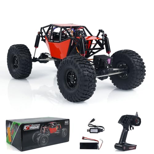 wheelfun RTR RC 1/10 Maßstab Off-Road Truck 4 * 4 Fernsteuerung Rock Crawler Elektrischer Truck von wheelfun