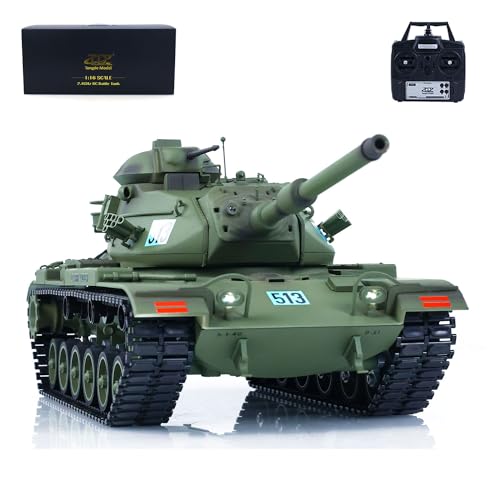 wheelfun TD 1/16 RC Panzer Modell Kunststoff für M60A3 USA RC Infrarot Battle Tanks Modell 320°Turm Rotation Licht Sound Smoke Unit für Hobby von wheelfun