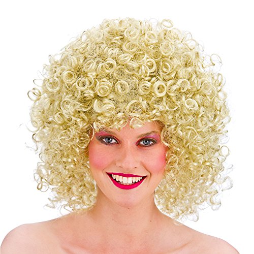 80's Jahre Disco Perm Blonde Perücke von Wicked Costumes