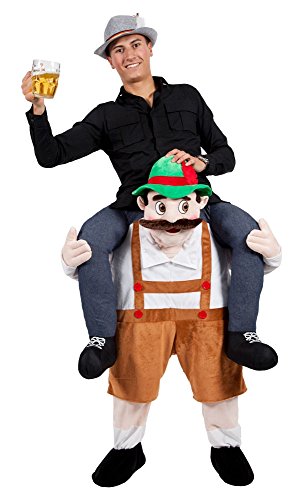 BAVARIAN BEER GUY Carry-me Huckepack MASCOT FANCY DRESS COSTUME von Wicked Costumes