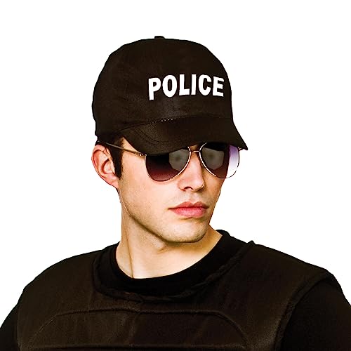 Police Cap for Uniform Fancy Dress Accessory von Wicked Costumes