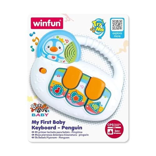 001804 Baby Toy First Penguin Piano with Sounds and Lights - Winfun von winfun