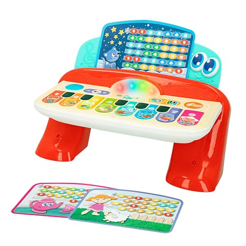 Winfun Kinderklavier, Spielzeug mit Babymusik, inklusive Noten, Licht und Sound, Touch-Tasten, Musikspielzeug, Babygeschenke für 1 Jahr, 47258 von winfun