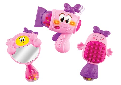 winfun Fashion Tot 003033 Beauty-Geschenk-Set, interaktive Haarbürste, Spiegel und Haartrockner mit Licht- und Soundeffekten, geeignet für Jungen und Mädchen ab 6 Monaten, mehrfarbig winfun Fashion Tot 003033 Beauty-Geschenk-Set, interaktive Haarbürste, Spiegel und Haartrockner mit Licht- und Soundeffekten, geeignet für Jungen und Mädchen ab 6 Monaten, mehrfarbig von winfun