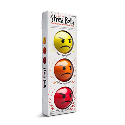 The Source SRC74143 Emoticon Stress Balls 3er Set, Gelb/Orange/Rot von #winning