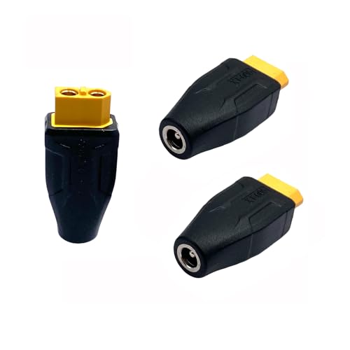 winwill 3 Stück XT60-Adapter, XT60-Buchse zu DC5521-Buchse-Adapter für einfachen Anschluss von Drohnen, Solarzellen, Fahrzeugen und XT60 12V-Systemen von winwill