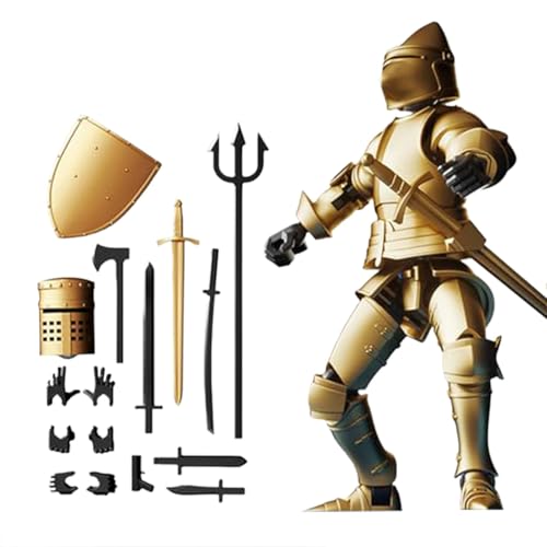 wiroouia Anime-Actionfiguren, Bewegliche Mittelalterliche Ritterspielzeug Kleine Actionfiguren, Innovative, Voll Bewegliche Actionfiguren, Bewegliche Actionfiguren von wiroouia