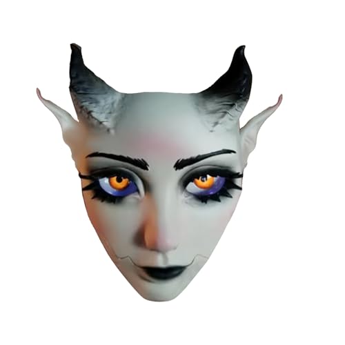 wiroouia Halloween Maske für Erwachsene,Gruselige Halloween Cosplay Maske | Verstellbare Bequeme Gesichtsbedeckung Für Feste Rollenspiel Veranstaltungen Karneval wiroouia Halloween Maske für Erwachsene,Gruselige Halloween Cosplay Maske | Verstellbare Bequeme Gesichtsbedeckung Für Feste Rollenspiel Veranstaltungen Karneval von wiroouia