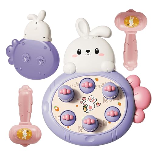 wiroouia Hammer Spielzeug für er - Niedliches Kaninchen-Hämmern-Spielzeug,Interaktives Lernspielzeug mit 2 Hämmern, Hasenspielzeug für/Mädchen ab 3 Jahren als Geburtstagsgeschenk wiroouia Hammer Spielzeug für er - Niedliches Kaninchen-Hämmern-Spielzeug,Interaktives Lernspielzeug mit 2 Hämmern, Hasenspielzeug für/Mädchen ab 3 Jahren als Geburtstagsgeschenk von wiroouia
