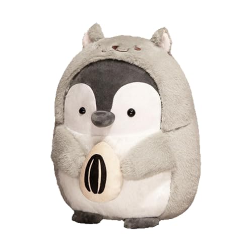 wiroouia Niedlicher Pinguin Plüsch, Süße Kuscheltiere, Mehrzweck Stofftierkissen Stofftier-Plüschtier, Bequemes Tierdekor-Kissen Für Kinder und Erwachsene - 35cm von wiroouia